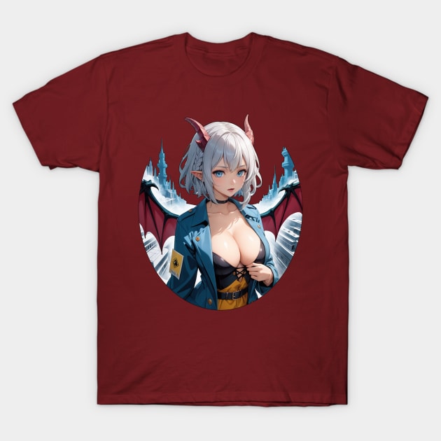 SciFi Dragon girl T-Shirt by KawaiiDreamyPixie